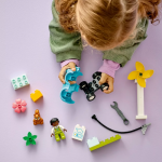Duplo Town Wind Turbine and Electric Car - Image 5