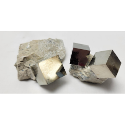 Iron Pyrite in Limestone Matrix-by-Pikes Peak