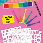 Klutz Neon Stencil Art Craft Kit - Image 2
