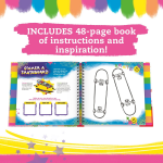 Klutz Neon Stencil Art Craft Kit - Image 4