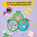 Klutz Super Cute Embroidery Craft Kit - Image 3