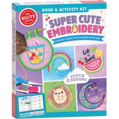 Klutz Super Cute Embroidery Craft Kit-by-Klutz