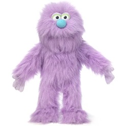 14" Purple Monster Hand Puppet-by-Silly Puppets