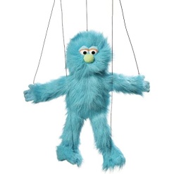Blue Monster Marionette String Puppet-by-Silly Puppets