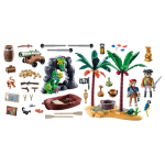 Playmobil Pirate Treasure Island with Rowboat - Image 3