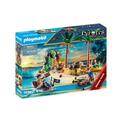 Playmobil Pirate Treasure Island with Rowboat-by-Playmobil