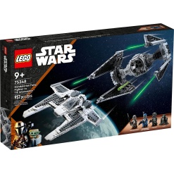 Star Wars Mandalorian Fang Fighter vs. TIE Interceptor-by-Lego