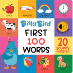 Ditty Bird First 100 Words Board Book-by-Ditty Bird