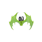Green Dragon Wings-by-Great Pretenders