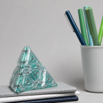 Pyramid Geode Magnetic Fidget Set - Aqua - Image 3