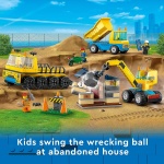 City Construction Trucks and Wrecking Ball Crane - Image 4
