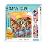 Paint by Number Wild Horses-by-Bright Stripes