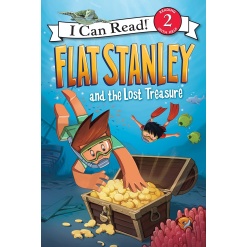 Flat Stanley and the Lost Treasure (I Can Read Level 2)-by-Harper Collins