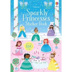 Sparkly Princesses Sticker Book-by-Usborne