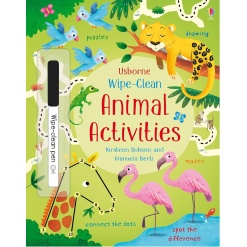 Wipe-Clean Animal Activities-by-Usborne