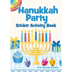Hanukkah Party Sticker Activity Book-by-Dover Publications