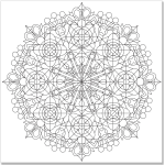 Kaleidoscope Designs Artist's Coloring Book - Image 4