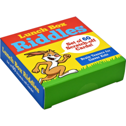 Lunch Box Riddles Scratch-Off Deck (Set of 60 cards)-by-Peter Pauper Press