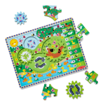 Animal Chase I-Spy Wooden Gear Puzzle - Image 2