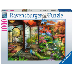 Japanese Garden Teahouse 1000pc Puzzle-by-Ravensburger