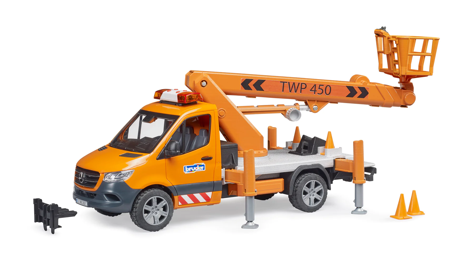 MB Sprinter w/Working Platform + Light & Sound Module MB Sprinter w/Working Platform + Light & Sound Module-by-Bruder
