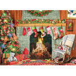 Christmas by the Fireplace 500pc Puzzle - Image 2