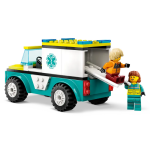City Emergency Ambulance and Snowboarder - Image 3