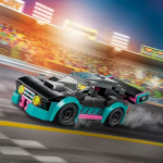 City Race Car and Car Carrier Truck - Image 4