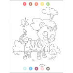 Color By Number Animal Friends - Image 2