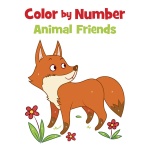 Color By Number Animal Friends-by-Dover Publications