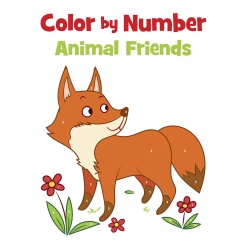 Color By Number Animal Friends-by-Dover Publications