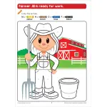 Color by Letter Farm Fun Workbook - Image 2
