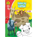 Color by Letter Farm Fun Workbook-by-School Zone