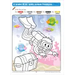 Color by Number Underwater Fun Workbook - Image 5