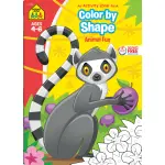 Color by Shape Animal Fun Workbook-by-School Zone