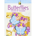 Creative Haven Butterflies Color by Number Coloring Book-by-Dover Publications