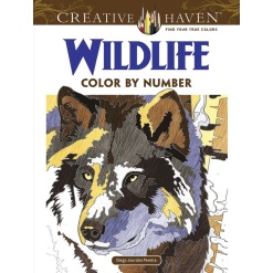 Creative Haven Wildlife Color by Number Coloring Book-by-Dover Publications