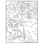 Creative Haven Wildlife Color by Number Coloring Book - Image 4