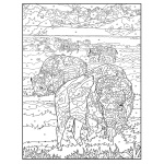 Creative Haven Wildlife Color by Number Coloring Book - Image 5