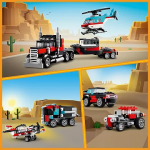 Creator 3 in 1 Flatbed Truck with Helicopter - Image 4