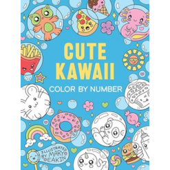 Cute Kawaii Color By Number-by-Dover Publications