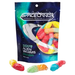Freeze Dried Sour Alien Worms-by-Grandpa Joe's