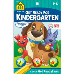 Get Ready For Kindergarten Grades P-K Workbook-by-School Zone
