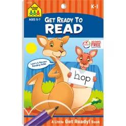 Get Ready To Read Grades K-1 Workbook-by-School Zone