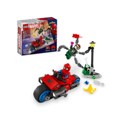Marvel Motorcycle Chase: Spider-Man vs. Doc Ock-by-Lego