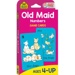 Old Maid Numbers Game Cards-by-School Zone
