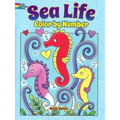 Sea Life Color By Number-by-Dover Publications