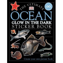 Ultimate Sticker Book: Glow in the Dark: Ocean Creatures-by-DK Publishing