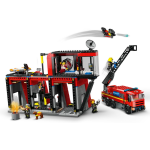 City Fire Station with Fire Truck - Image 2