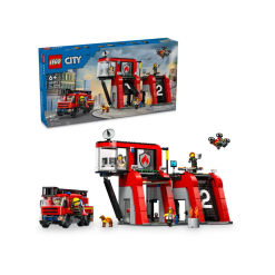 City Fire Station with Fire Truck-by-Lego